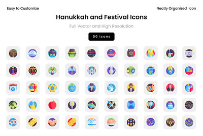 光明节和节日标志