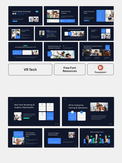 VR技术PowerPoint演示文稿