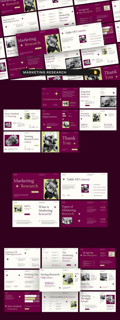 市场调研 Google 幻灯片