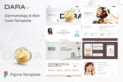 Dara – 皮肤病学与护肤 Figma 模板