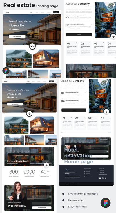 房地产经纪公司首页模板