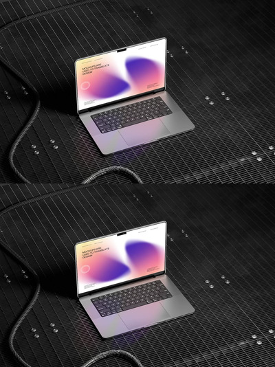 笔记本电脑显示屏模型场景