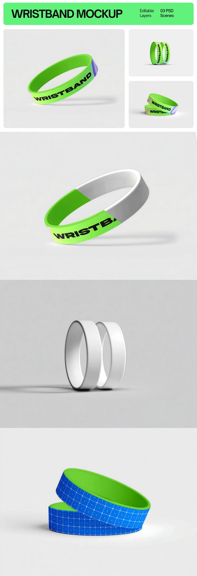 硅胶腕带模型套装