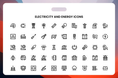 电力和能源图标