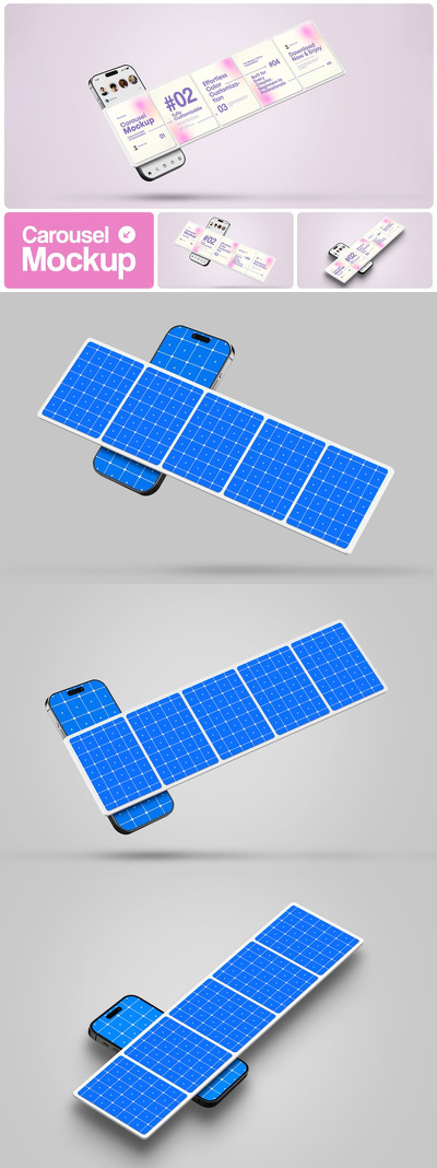 Instagram轮播品牌模型套装