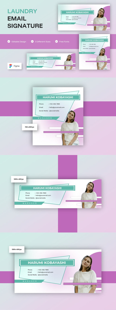 洗衣店电子邮件签名