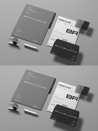 现代文具品牌模型布局