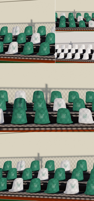 体育场座椅模型