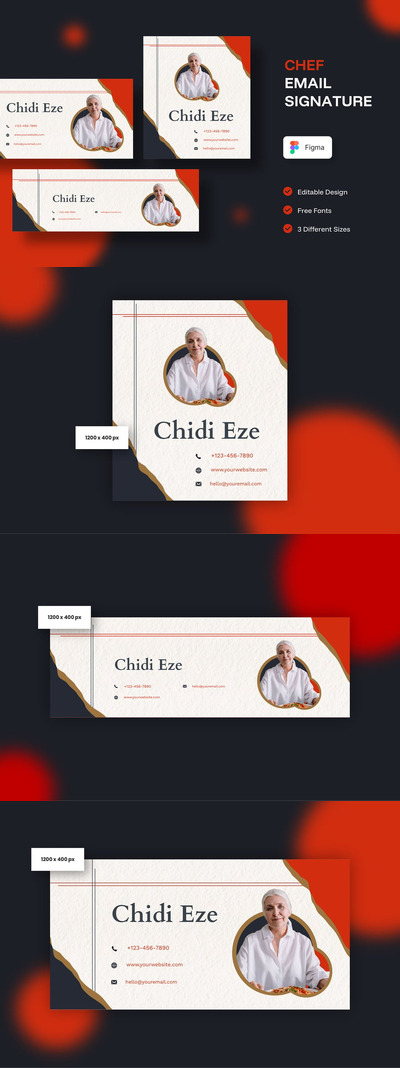 厨师电子邮件签名