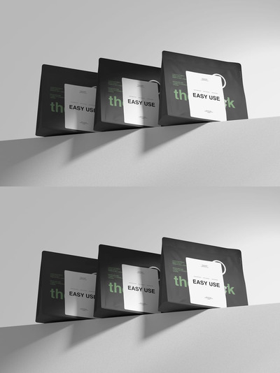 立式收纳袋模型三件套