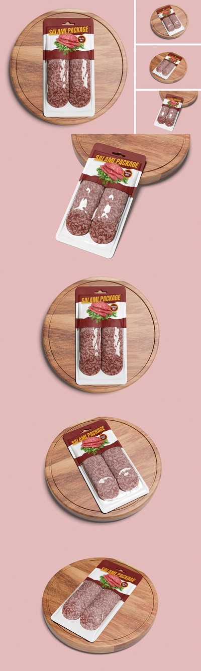 萨拉米香肠包装模型