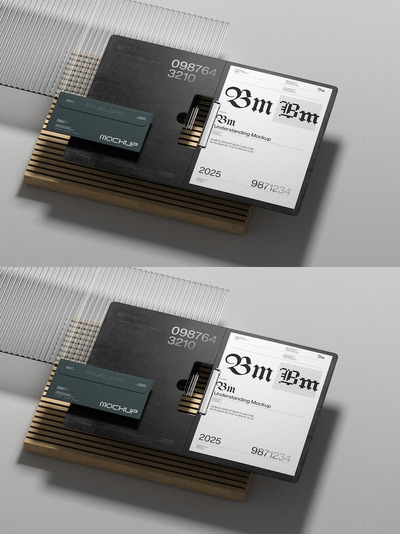 信封和信纸品牌设计样机场景