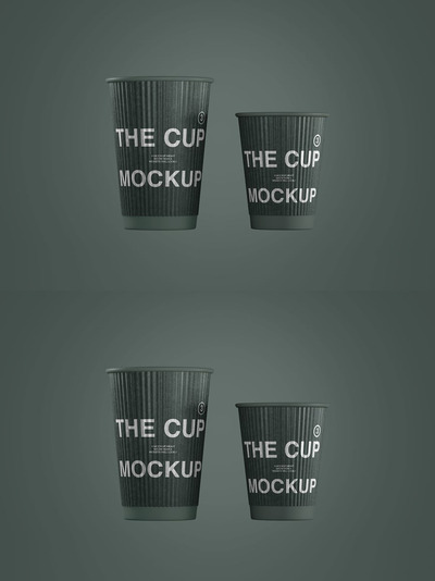 纸质咖啡杯样机套装