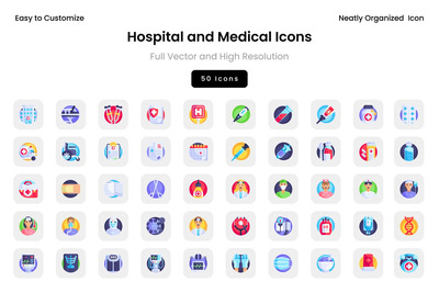 医院和医疗图标