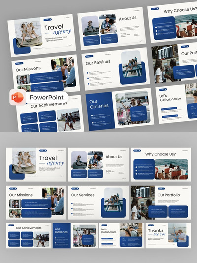 旅行社 PowerPoint 模板