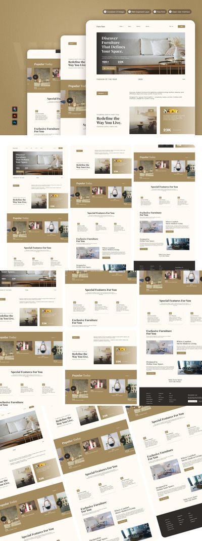 家具翻转 – 网站模板