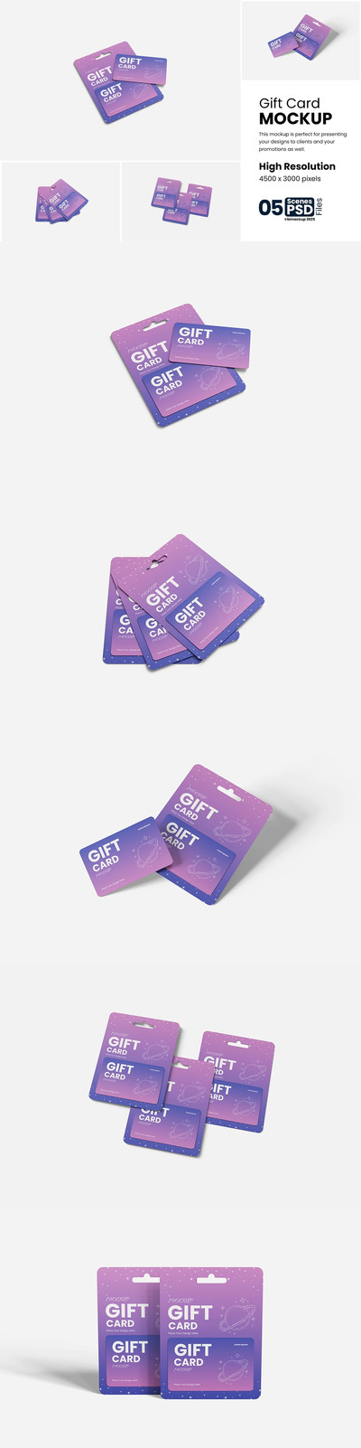 礼品卡样机