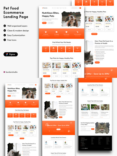 宠物食品电子商务登陆页面