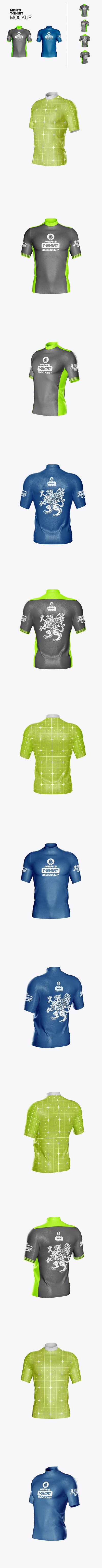 男士短袖压缩T恤样机