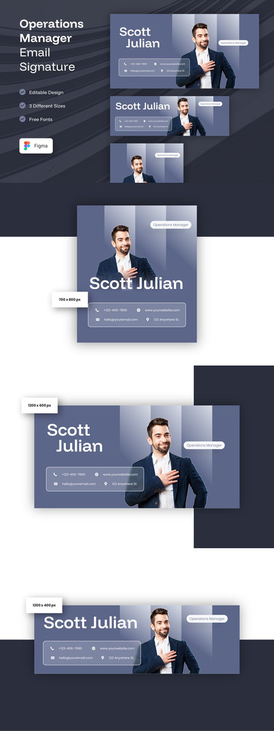 运营经理电子邮件签名