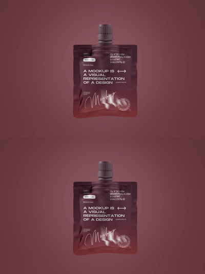 吸嘴袋包装模型模板