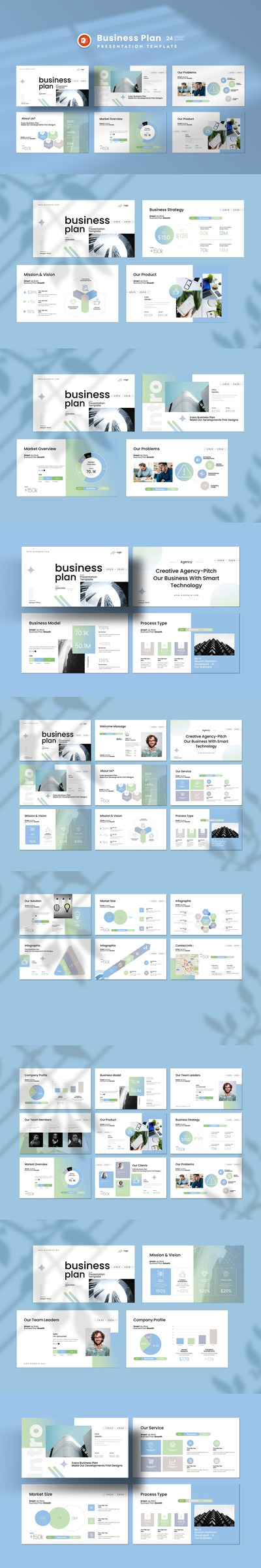 商业计划书 PowerPoint 及信息图表