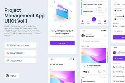 项目管理应用 UI 套件 Vol.1 – Ngatur