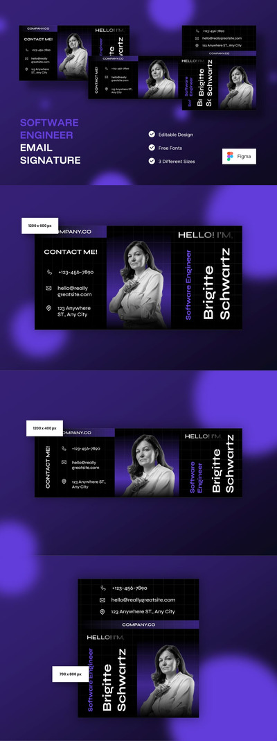 软件工程师电子邮件签名