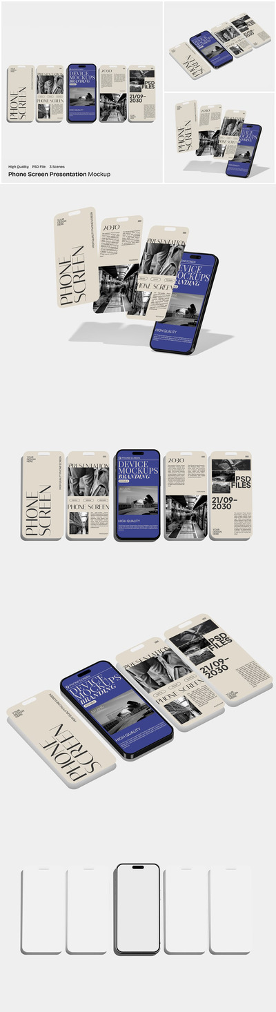 手机屏幕演示模型