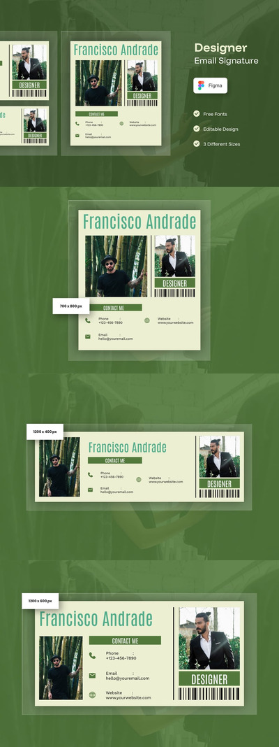 设计师模型电子邮件签名