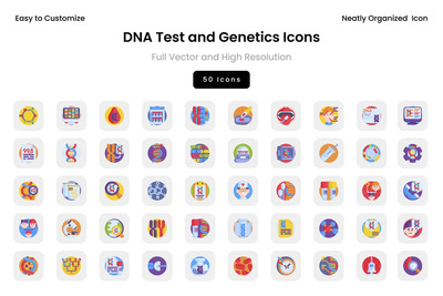 DNA检测和遗传学图标