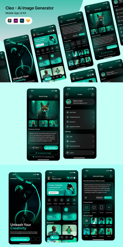 Cleo – AI图像生成器移动应用