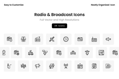 广播和广播图标