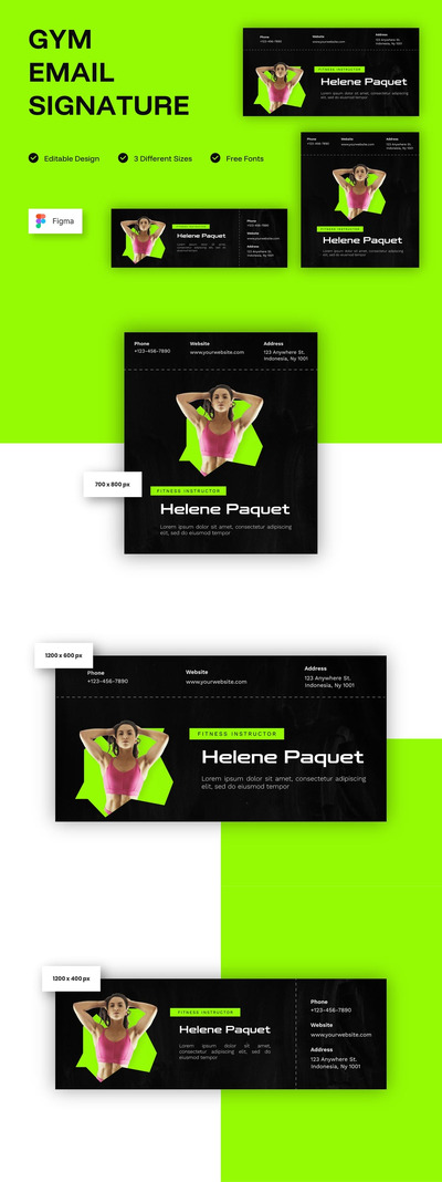 健身房电子邮件签名