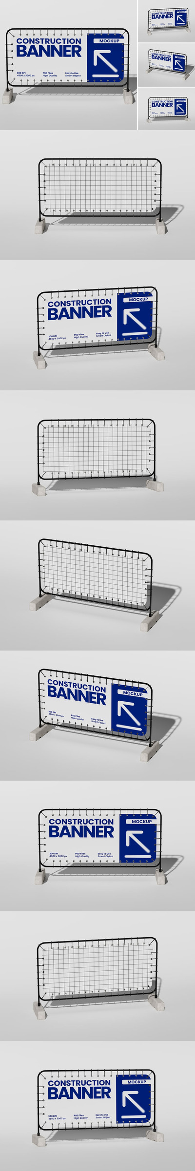 建筑横幅品牌宣传模型