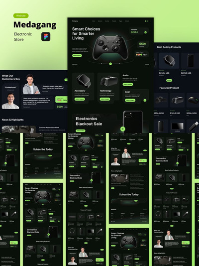 电子产品商店电子商务 – Medagang