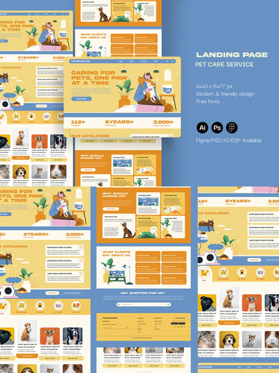 宠物护理服务网站登陆页面