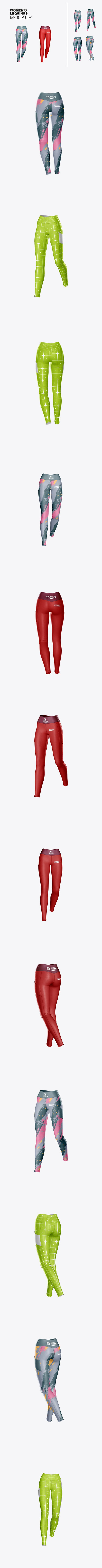 女士紧身裤样机行走