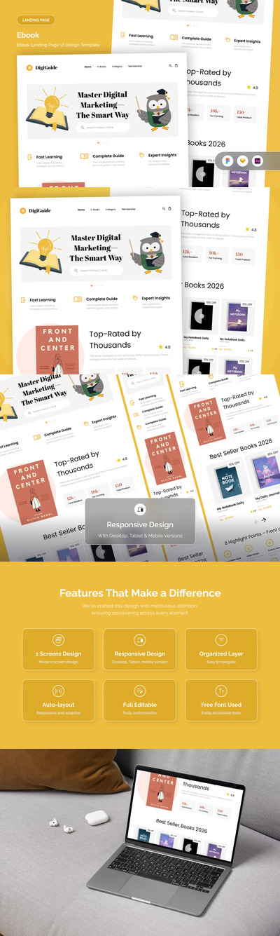 DigiGuide – 数字营销电子书着陆页