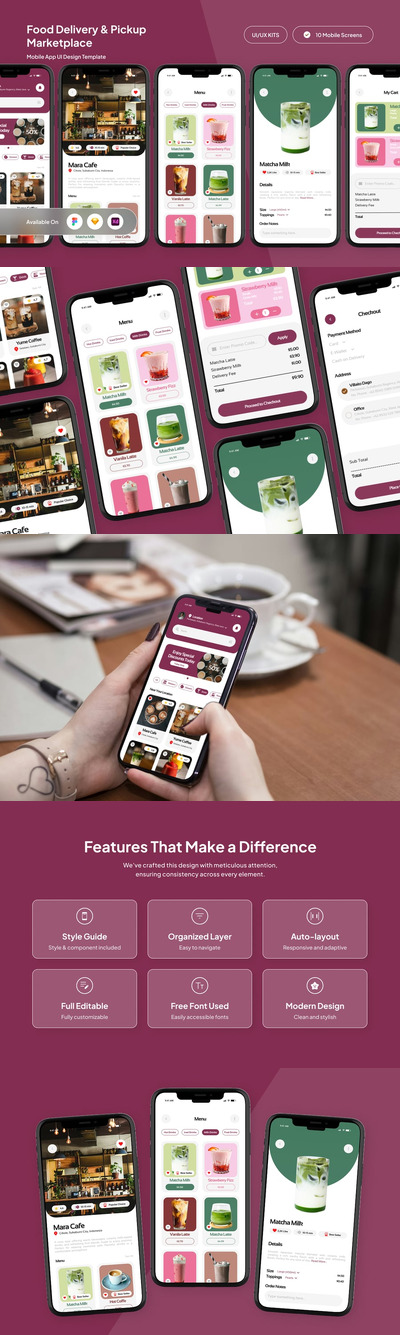 Sipin – 食品配送和自取市场应用