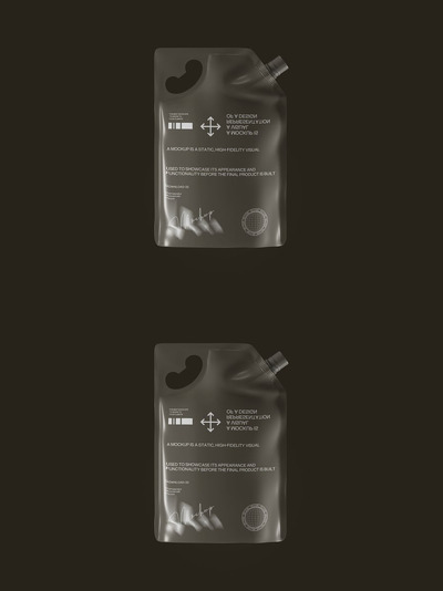 自立式吸嘴袋包装模型