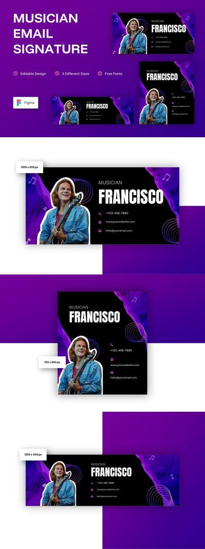 音乐家电子邮件签名