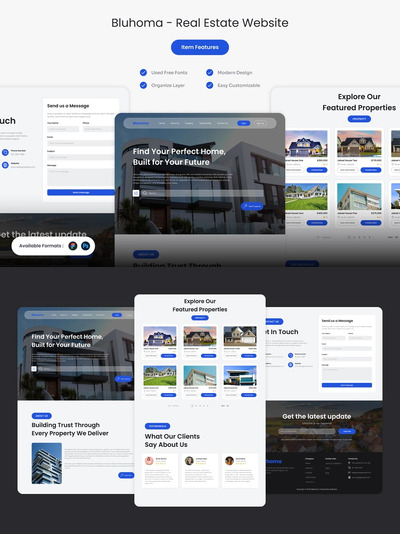 Bluhoma – 房地产网站模板