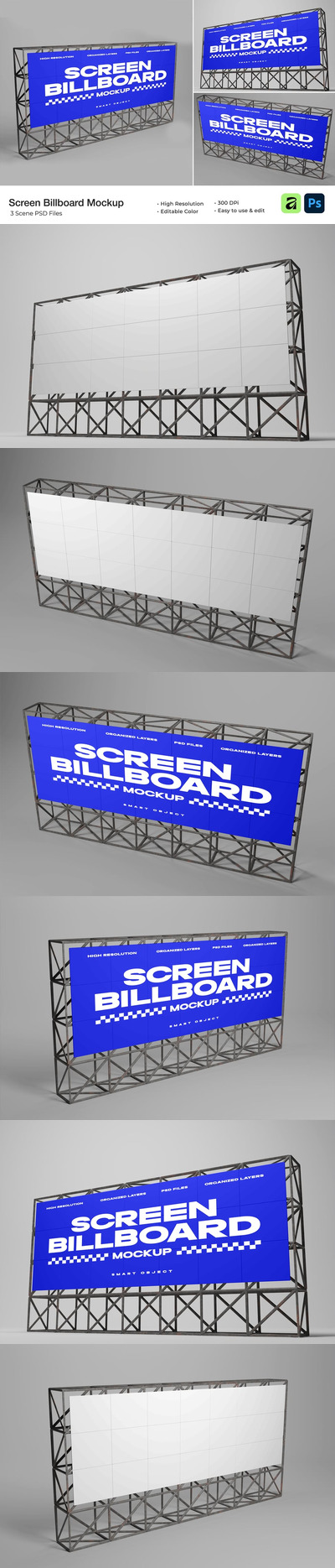 屏幕广告牌模型