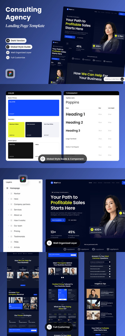BluePeak – 战略咨询登陆页面