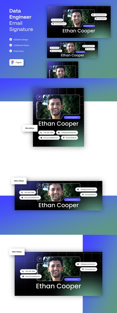 数据工程师电子邮件签名