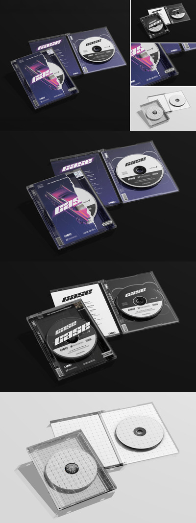 音乐专辑 CD 盒模型