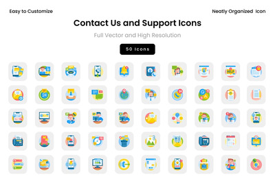 联系我们和支持图标