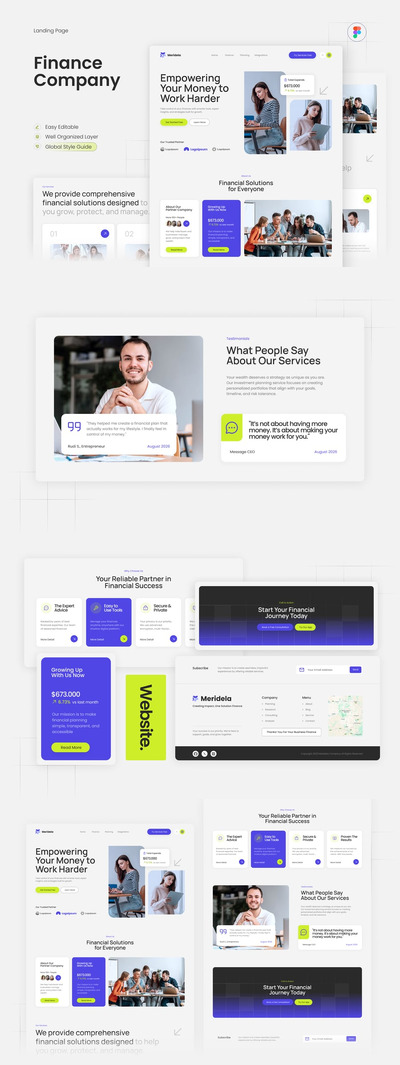 Meridela – 财务登陆页面