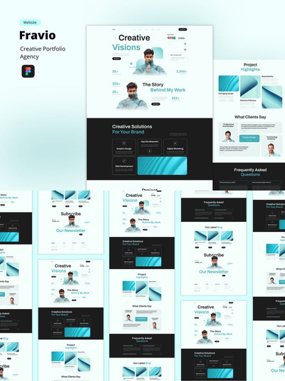创意作品集网站模板 – Fravio